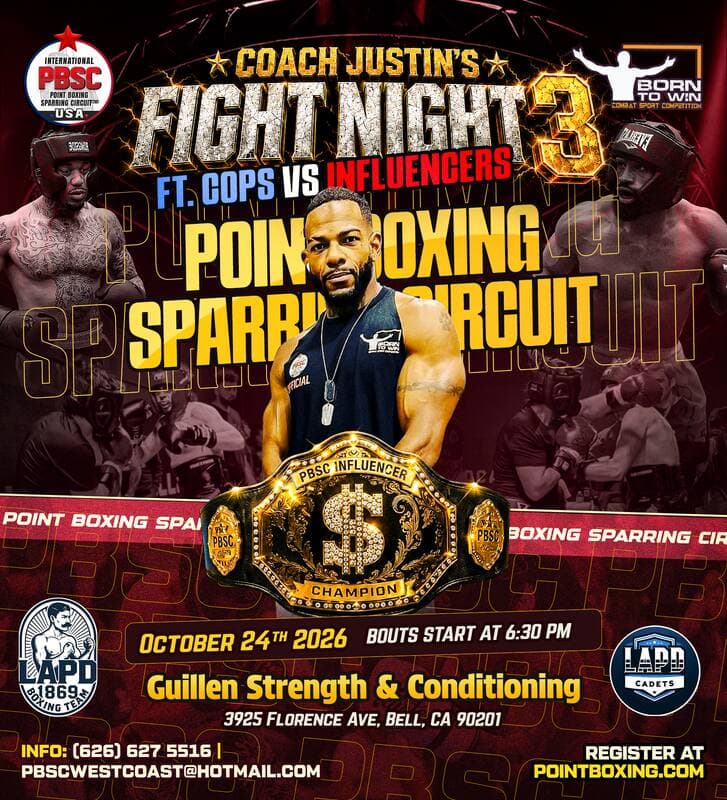 Coach Justin's Fight Night III – Los Angeles, CA — Guillen Strength and Conditioning