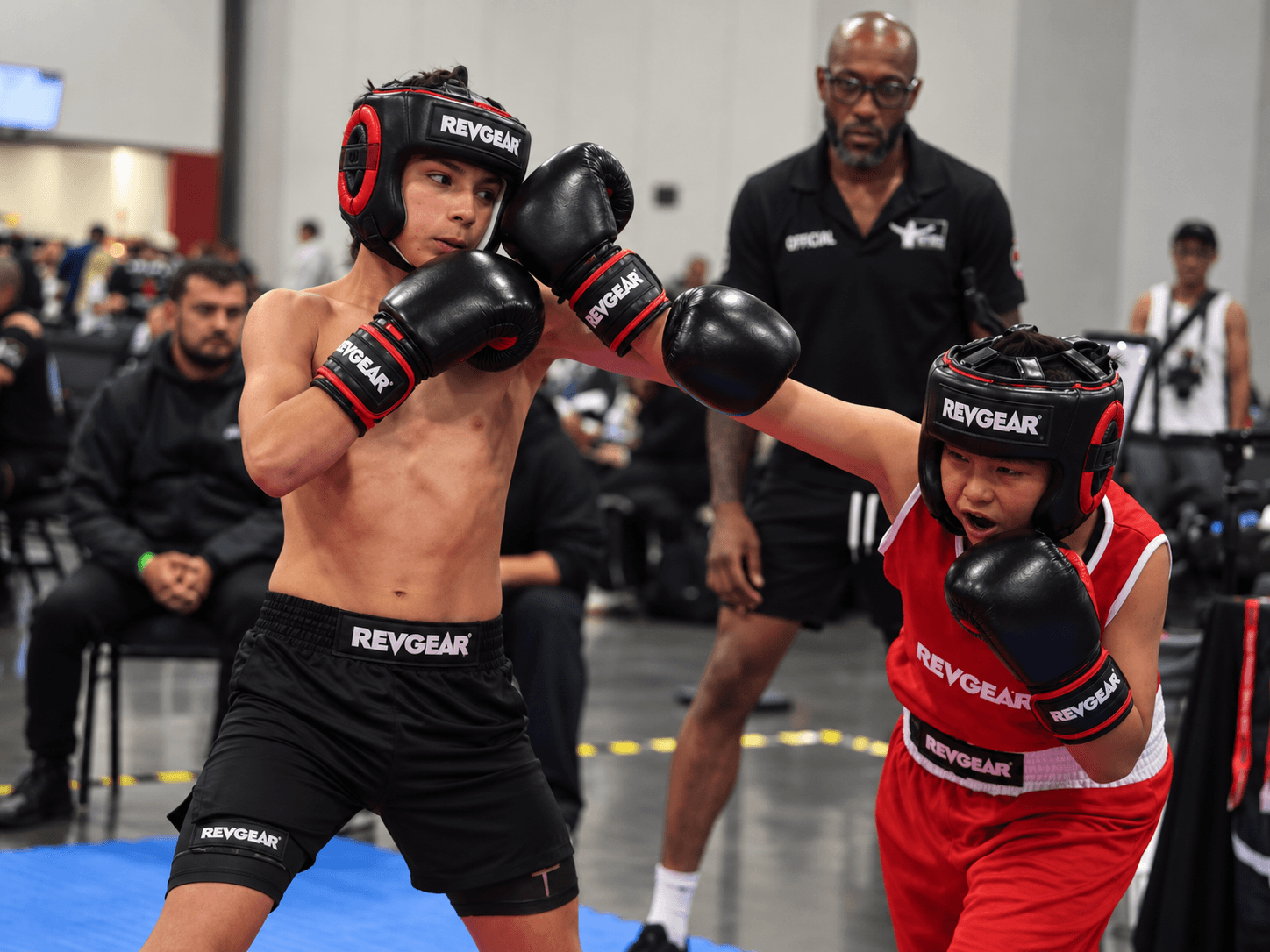 Two PBSC athletes trading punches